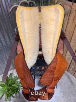 16 HEREFORD Tex-Tan Range Boss Western Ranch Show Saddle BEAUTIFUL