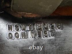 16 Handmade DON WEST Black Leather Gaited Western Horse Saddle