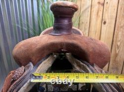 16 Handmade Rough Out Western Ranch Saddle Roping / WORKING Saddle