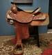 16 Inch Dale Chavez Western Show Saddle With Fqhb Basket Weave/floral Tooling