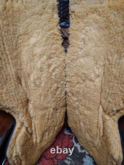 16 Inch Dale Chavez Western Show Saddle With FQHB Basket Weave/Floral Tooling