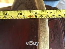 16 Inch Original Billy Cook Roping Saddle In Extremely Nice Shape