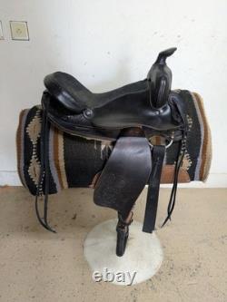 16 Inch Used Bear Valley Western Trail Saddle 1077-11335