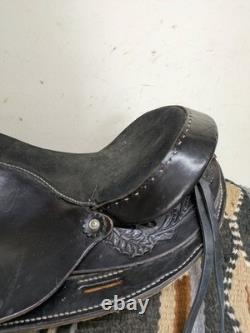 16 Inch Used Bear Valley Western Trail Saddle 1077-11335