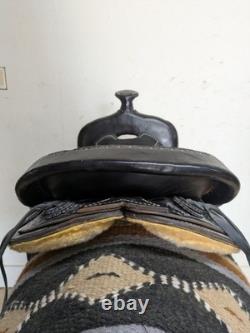 16 Inch Used Bear Valley Western Trail Saddle 1077-11335