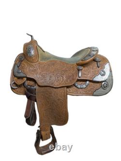 16 Inch Used Bob's Custom Western Pleasure Show Saddle 1078-11336