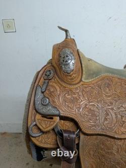 16 Inch Used Bob's Custom Western Pleasure Show Saddle 1078-11336