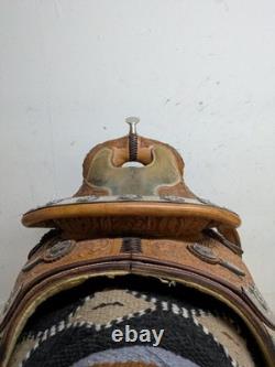 16 Inch Used Bob's Custom Western Pleasure Show Saddle 1078-11336