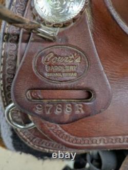 16 Inch Used Courts Saddlery Western Trail Saddle 967-9829