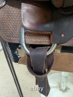 16 Inch Used Matt Gaines Martin Western Cutting Saddle 987-10179
