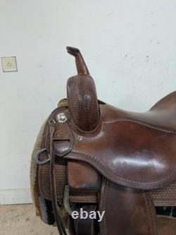 16 Inch Used Matt Gaines Martin Western Cutting Saddle 987-10179