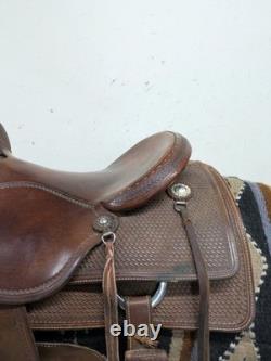 16 Inch Used Matt Gaines Martin Western Cutting Saddle 987-10179