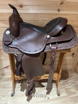 16 JJ Tack Shack Barbed Wire Team Penner Western Saddle Model 2070-6