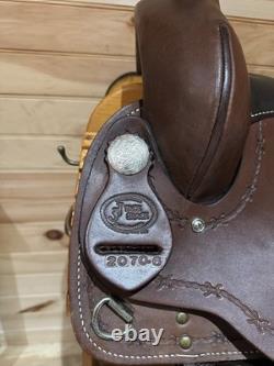 16 JJ Tack Shack Barbed Wire Team Penner Western Saddle Model 2070-6