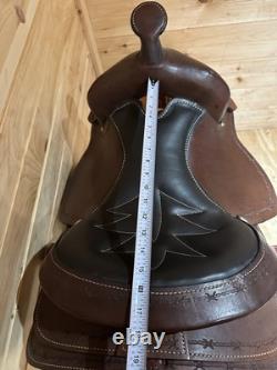 16 JJ Tack Shack Barbed Wire Team Penner Western Saddle Model 2070-6
