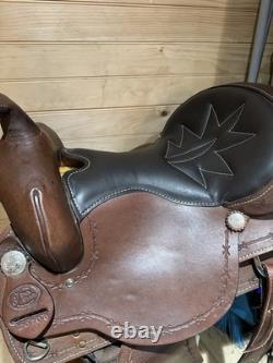 16 JJ Tack Shack Barbed Wire Team Penner Western Saddle Model 2070-6