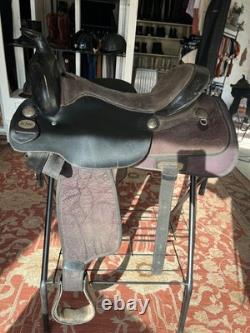16 King Series Black All Around Western Saddle