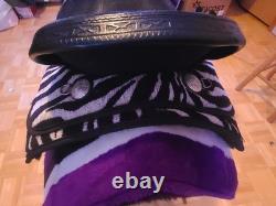 16 King Series Black Leather/Zebra Weatern Saddle