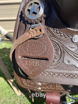 16 King Series Jacksonville Western trail/pleasure saddle dark oil leather