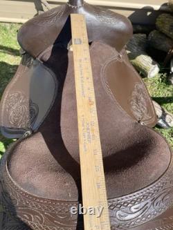 16 King Series Jacksonville Western trail/pleasure saddle dark oil leather