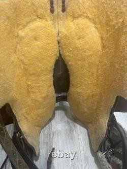 16 Mc Daniel Saddlery Cutter Western Saddle, Brown Leather, Traditional