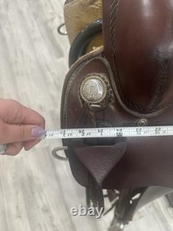16 Mc Daniel Saddlery Cutter Western Saddle, Brown Leather, Traditional