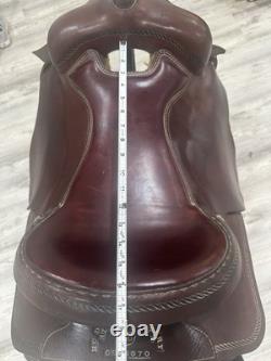 16 Mc Daniel Saddlery Cutter Western Saddle, Brown Leather, Traditional