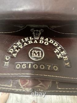 16 Mc Daniel Saddlery Cutter Western Saddle, Brown Leather, Traditional