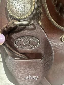 16 Mc Daniel Saddlery Cutter Western Saddle, Brown Leather, Traditional