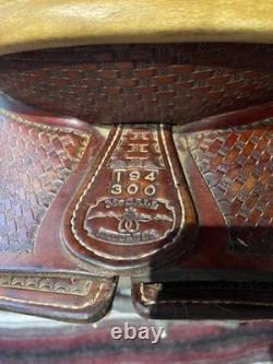 16 Mcall Wade roughout western, ranching, roping, trail saddle
