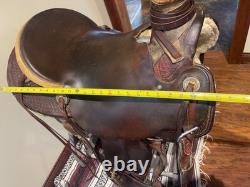 16 Mcall Wade roughout western, ranching, roping, trail saddle