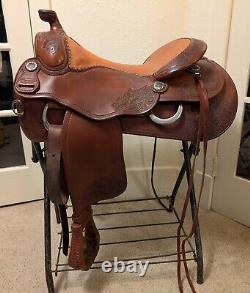 16 Pard's Keith Connella Handtooled Western Saddle (Versatility Reining Trail)