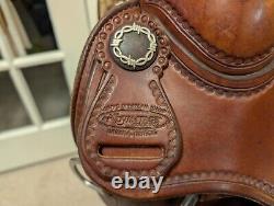 16 Pard's Keith Connella Handtooled Western Saddle (Versatility Reining Trail)