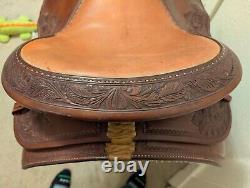 16 Pard's Keith Connella Handtooled Western Saddle (Versatility Reining Trail)