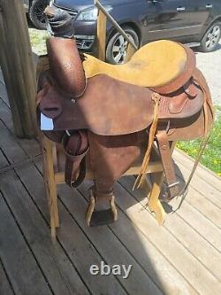 16 RS Saddlery Roping Ranch Horse Western Saddle #1036