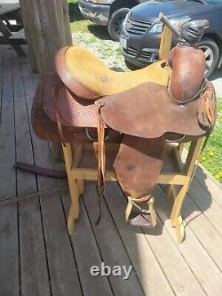 16 RS Saddlery Roping Ranch Horse Western Saddle #1036