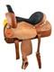 16 Roper Style Horse Saddle With Rough Out Fenders Jockeys Tooling & Suede Seat