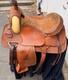 16 Tex Tan Hereford Brand Barrel Roping Saddle Model 08-1363 Made In Usa