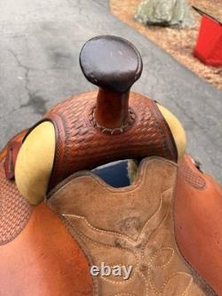 16 Tex Tan Hereford Brand Barrel Roping Saddle Model 08-1363 Made in USA