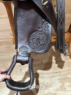 16 Tex Tan Hereford Roper Western Saddle Model 08-1075 PLUS TACK