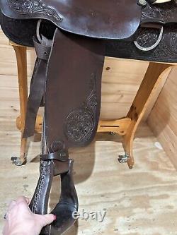 16 Tex Tan Hereford Roper Western Saddle Model 08-1075 PLUS TACK