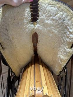 16 Tex Tan Hereford Round Skirt Western Trail Saddle Model 08-797C6
