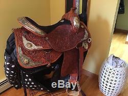 16 Tex Tan Imperial Show Saddle with Extras FQHB