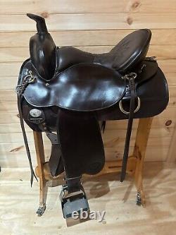 16 Tex Tan TexFlex Western Trail Saddle Model 08-TF4012C65