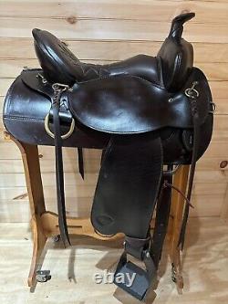 16 Tex Tan TexFlex Western Trail Saddle Model 08-TF4012C65