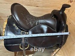 16 Tex Tan TexFlex Western Trail Saddle Model 08-TF4012C65