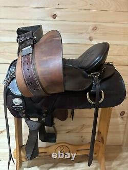 16 Tex Tan TexFlex Western Trail Saddle Model 08-TF4012C65