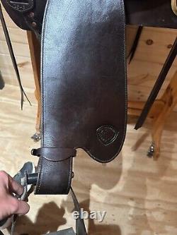 16 Tex Tan TexFlex Western Trail Saddle Model 08-TF4012C65