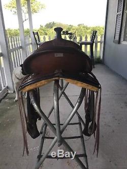 16 Trail Saddle Made By Johnny Ruff 7 Gullet FQHB Excellent Condition