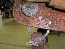 16 Used Georgous Bob's Custom Western Show Saddle 3 981
